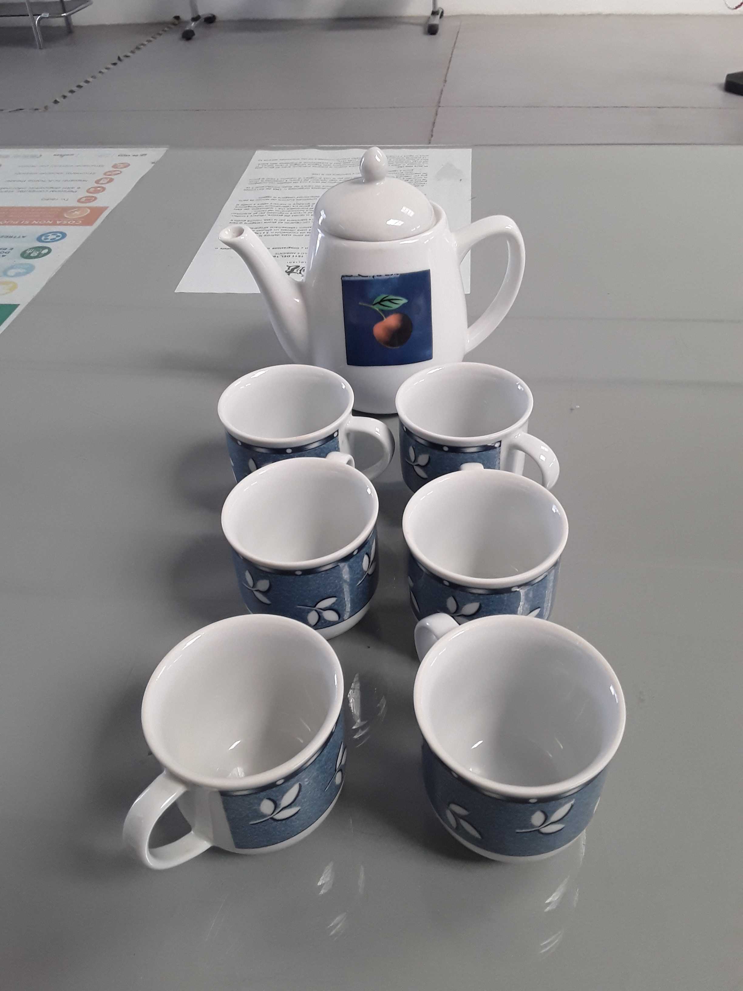 set tazzine da caffè + teiera